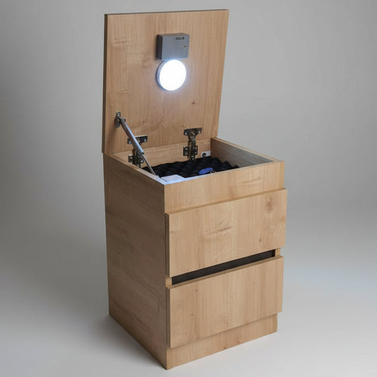 Gizli Bölmeli Komodin - MDF (Ahşap)